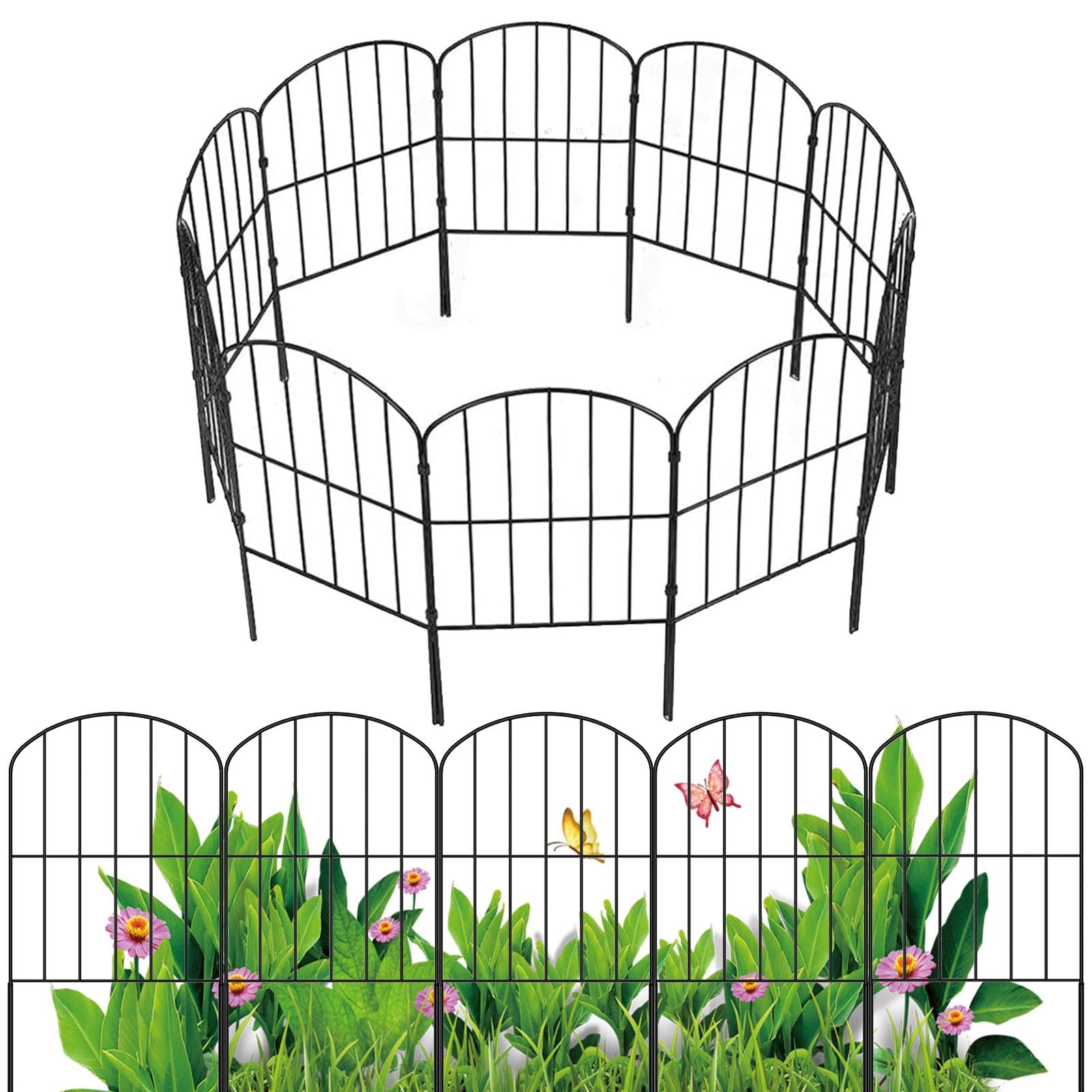 Rianpesn No-Dig Gartenzaun – Dekorative Tierbarriere & Blumeneinfassung
