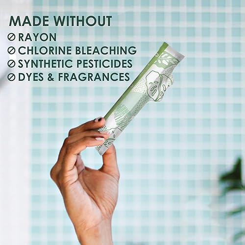 Miniatura 3 de L. Paquete múltiple de tampones de algodón orgánico, regular + súper 42 unidades x 2 paquetes (84 unidades en total)