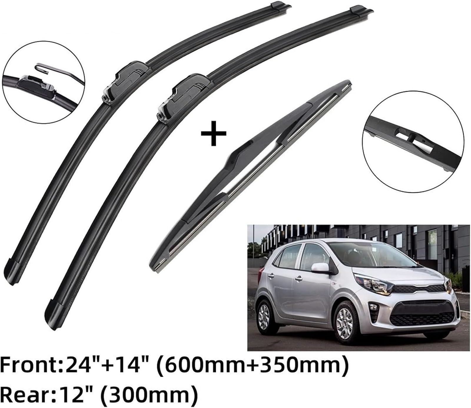 limpiaparabrisas Escobilla limpiaparabrisas para KIA para Picanto TA MK2 para Hatchback