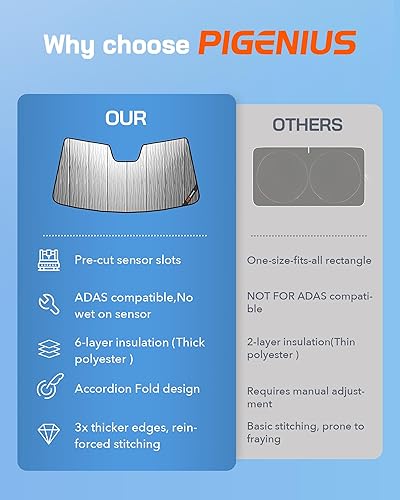 Miniatura 6 de Parasol para parabrisas de automóvil para Mazda 3 2019-2024, AstraGuard