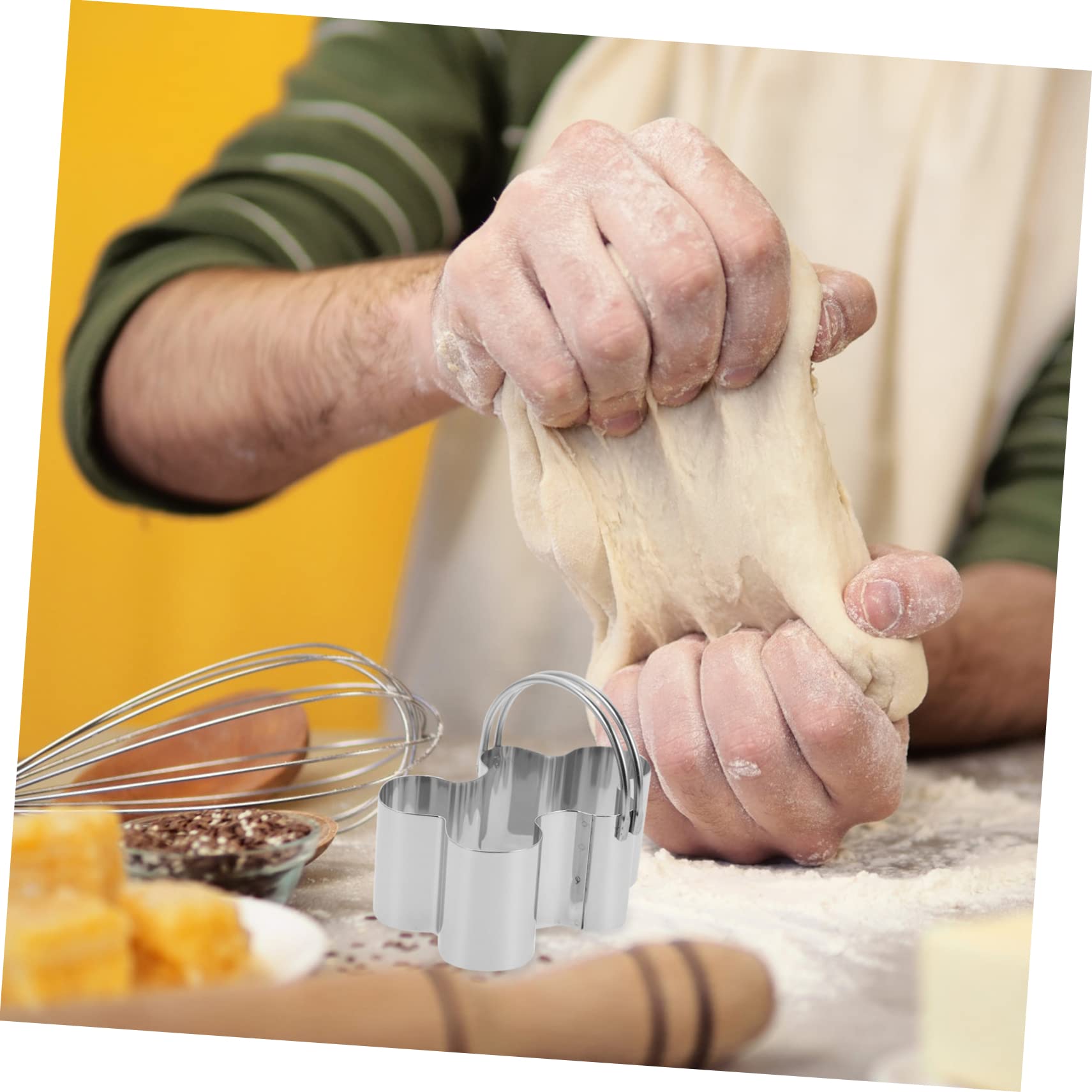 MAGICLULU 5 Sätze 5-teiliges Set Mousse-ringe Keks Plätzchen Bausatz Backen Küchenmaschiene Kochgeschirr Edelstahlformen Ausstechform Cartoon-ausstecher Rostfreier Stahl Silver 5 Stück * 5