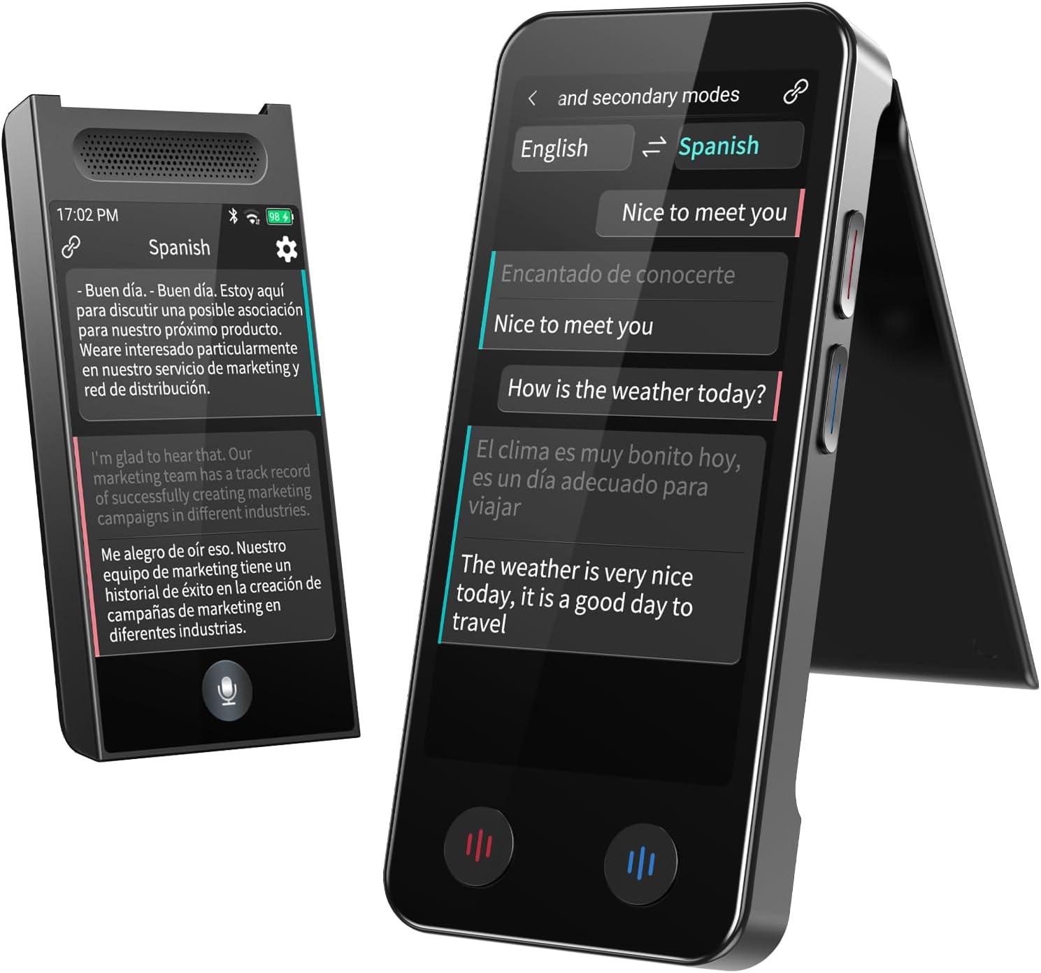 Language Translator Device, Upgraded Detachable Dual Screen AI Translator