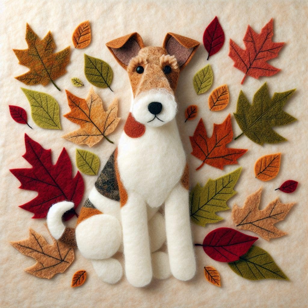 Single Luxury Wire Fox Terrier Birthday Card (AUT)
