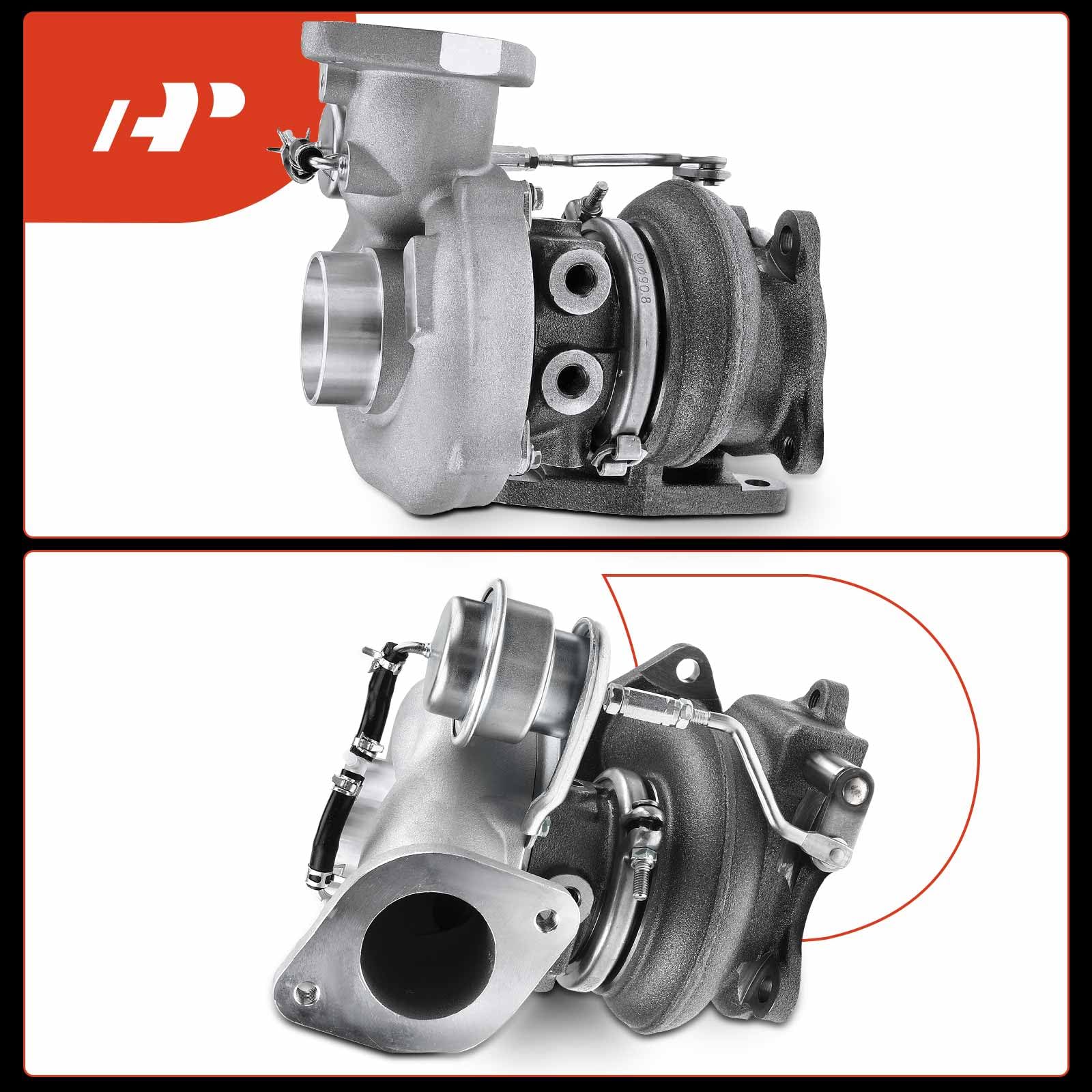 APremium Complete Turbo Turbocharger Kit, with Wastegate Actuator