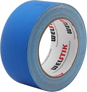 WELSTIK Gaffer-Cinta Adhesiva (2inches*33yard), Cinta Americana de Uso General, No Reflectante y Fácil de Desgarrar, Cinta Gaffer para Televisión, Teatro, Estudio y Automóvil, etc., Color Azul