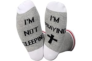 Christian Faith Socks Deacon Socks I'm Not Sleeping I'm Praying Socks