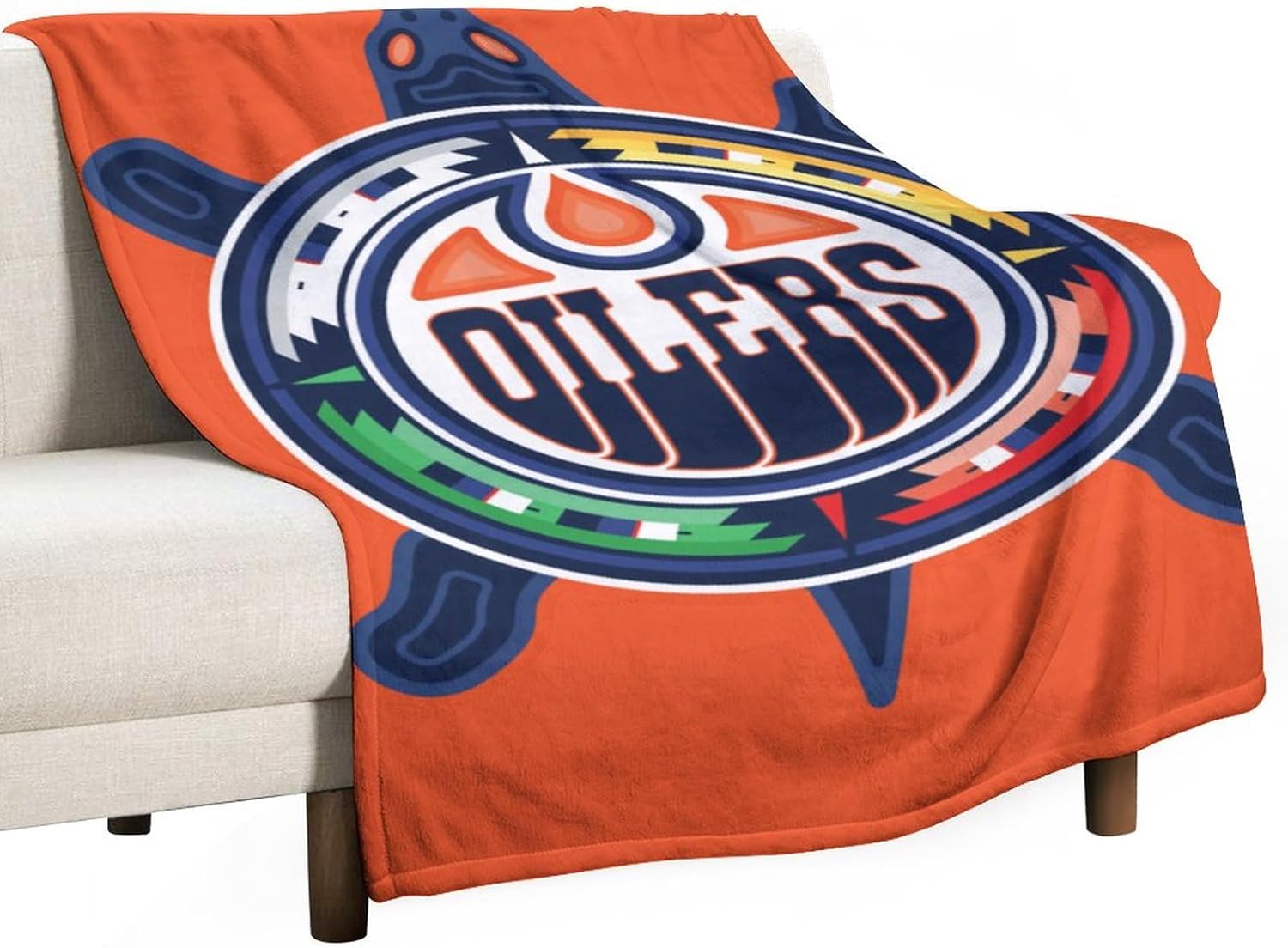 Edmonton Flannel Fleece Throw Blanket for Couch Sofa Chair Bed，Soft