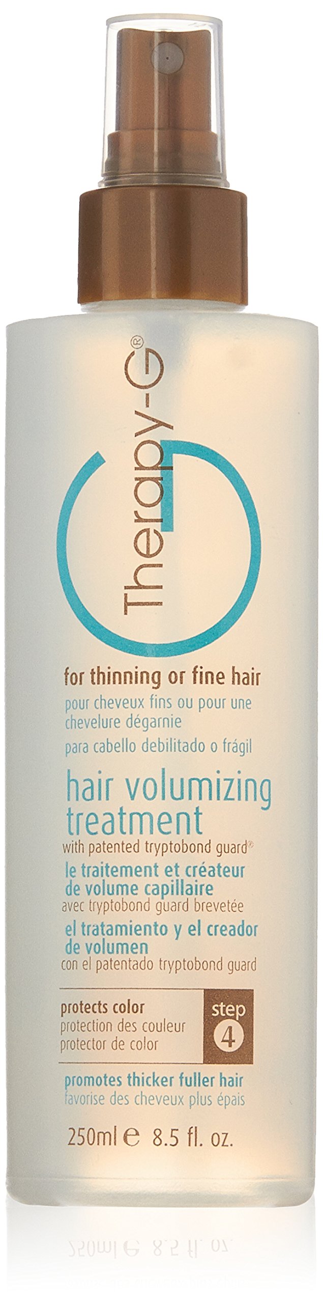 Hair Volumizing Treatment (250ml 8.5 oz) for fine, thinning hair and hair loss. Protects hair color and prevents damage and reduces styling stress. Creates instant body and volume.