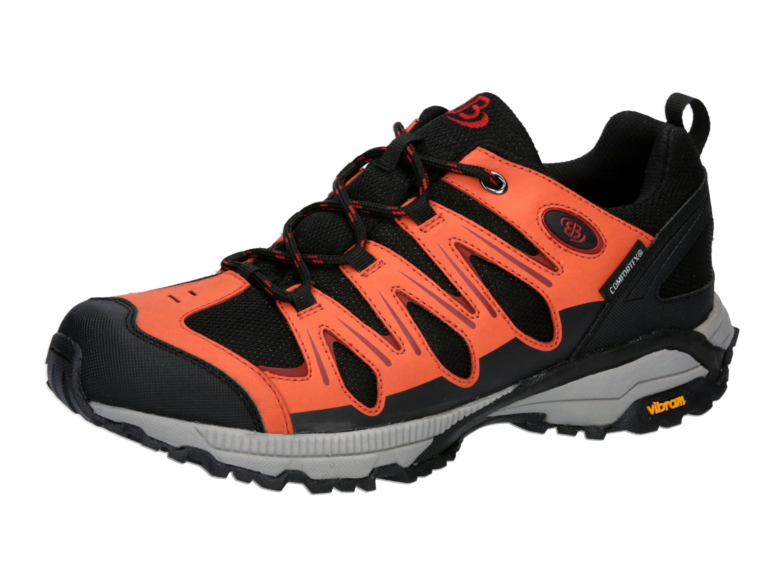 Brütting Men's Expedition Trail Running Shoe, Black, Orange, red, 11.5 UK
