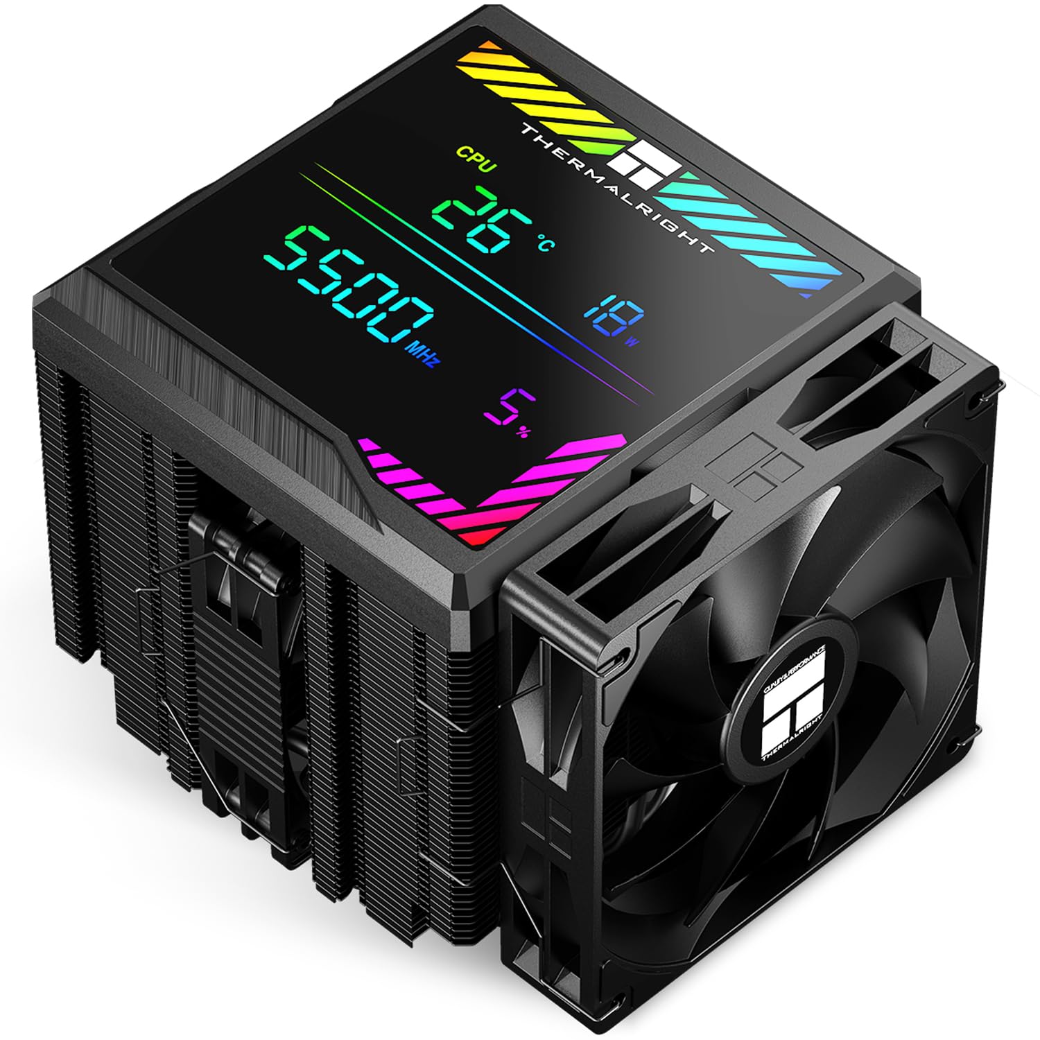 Level up your PC build! 🚀 The Thermalright 120 Digital ARGB Peerless Assassin air cooler is here to keep your temps in check and your rig looking sharp. With its sleek black