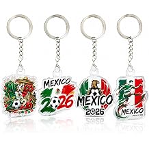 4Pcs World Cup Keychain 2026 World Cup Party Favors Ideal World Cup Gifts for Soccer Lover