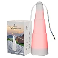 Kiwinurse Fly Fans for Tables - Rechargeable Fly Repellent Fan Indoor Outdoor with Holographic Blades Keep Flies Away for Picnic Patio Home