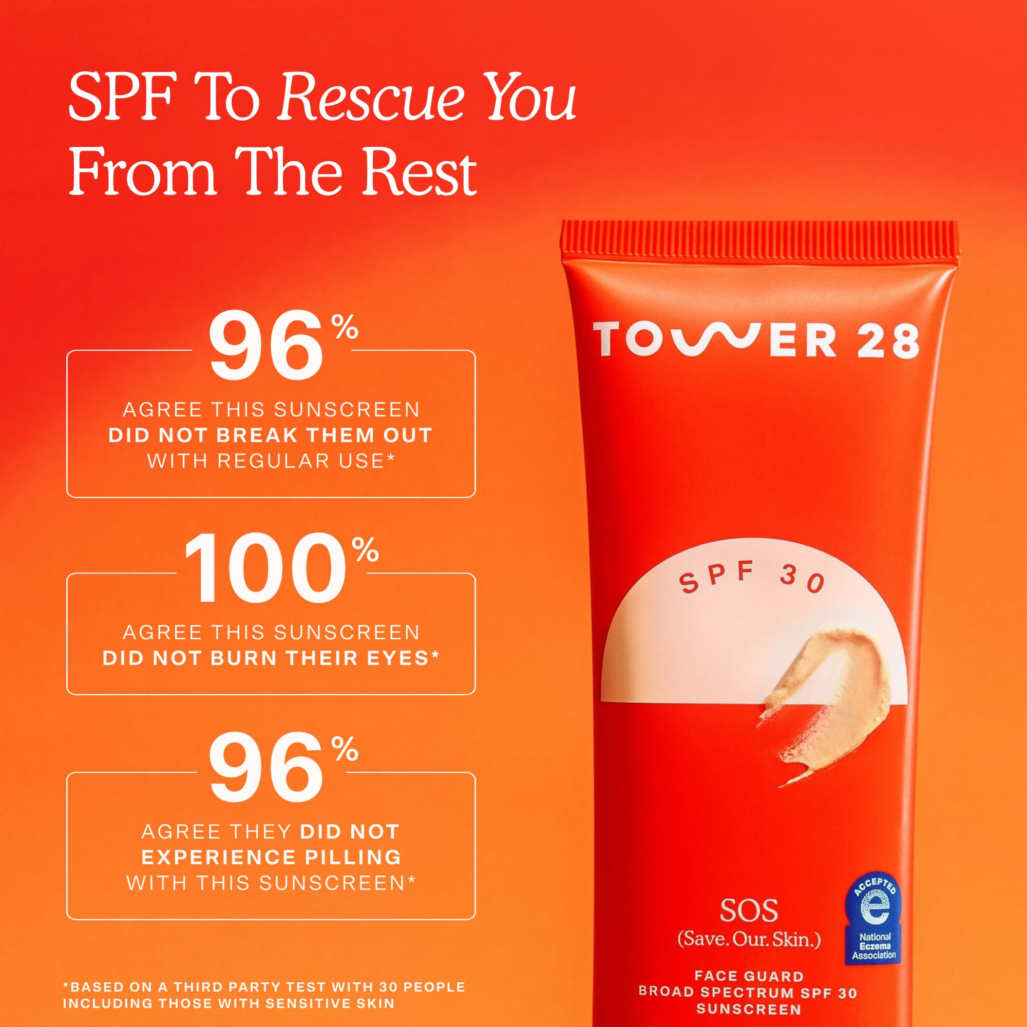 Tower 28 SOS FaceGuard SPF 30 Zinc Oxide Face Sunscreen, 2.3 oz