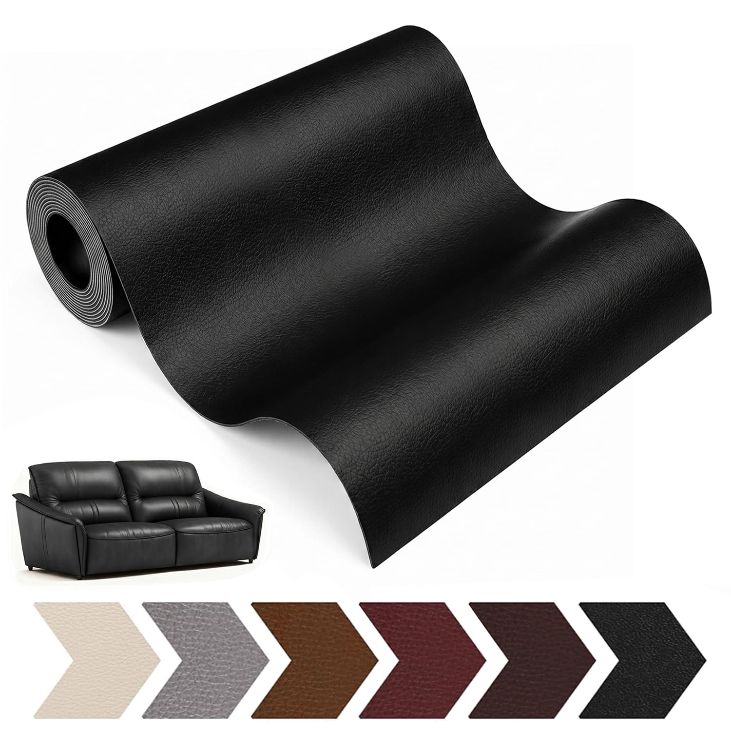 Leather Repair Kits, Self Adhesive Vinyl for Couches Furniture 24 x 54 Inch