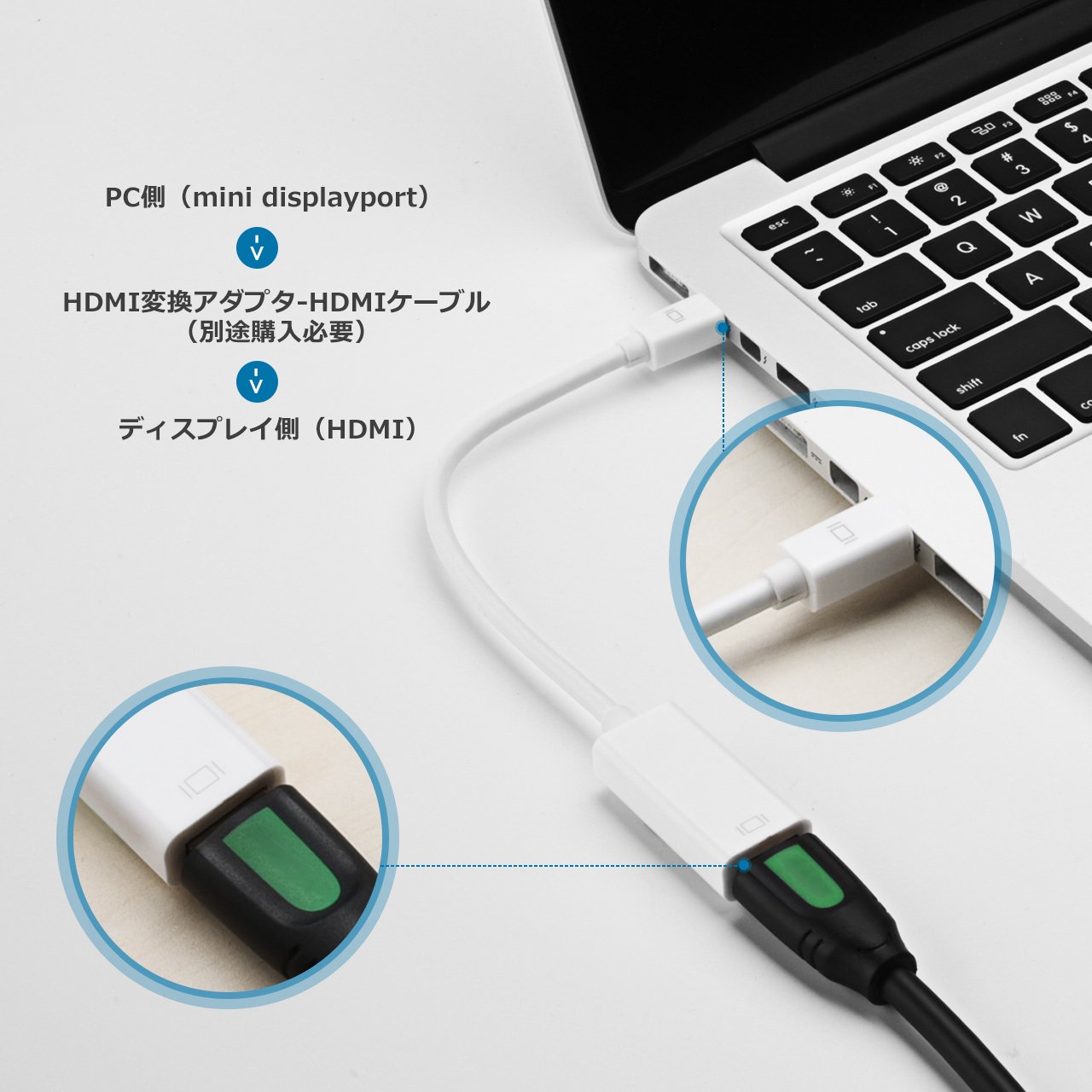 Amazon | Patech Mini DisplayPort（MiniDP）to HDMI変換アダプタ 