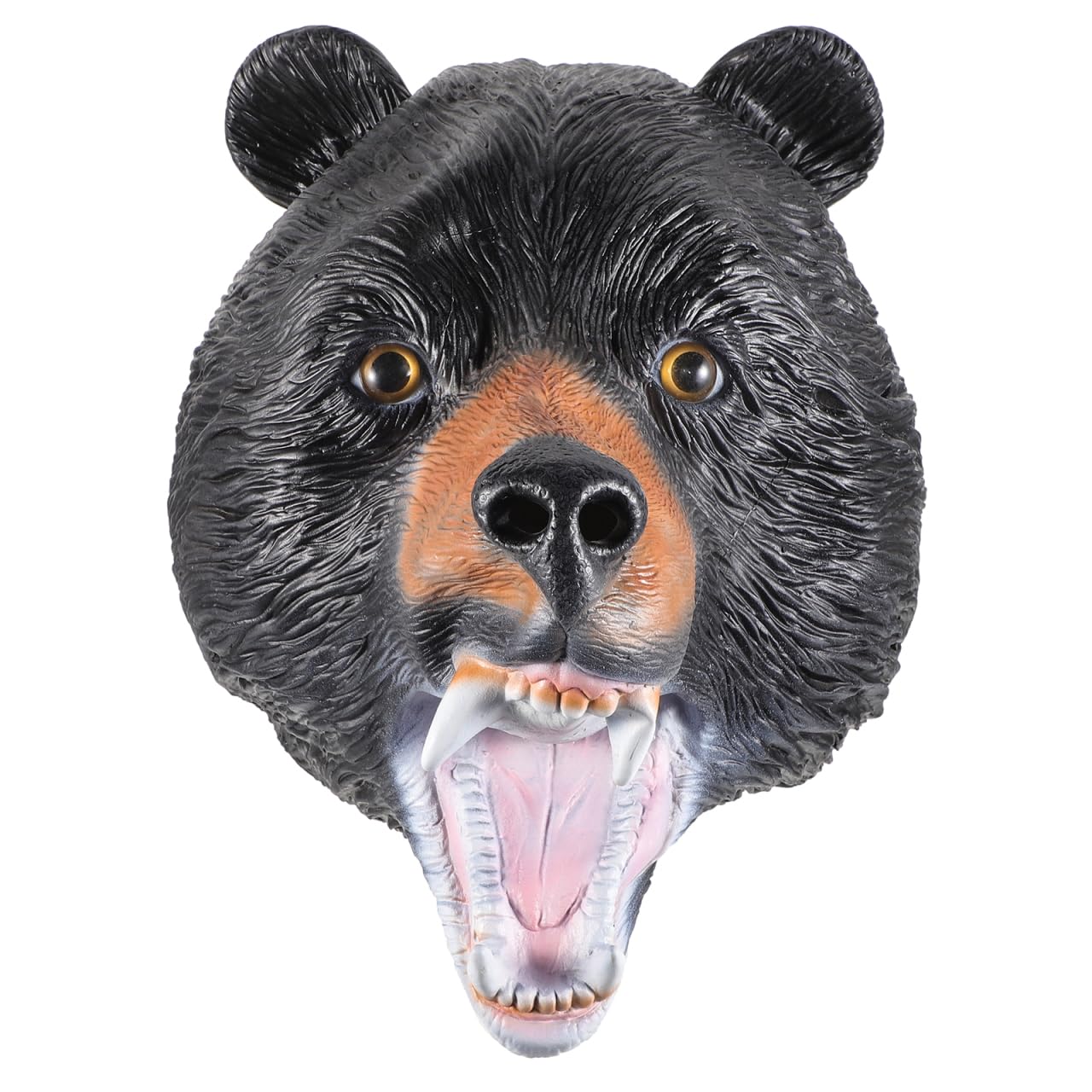 Beaupretty Bear Mask Black Latex Halloween Cosplay