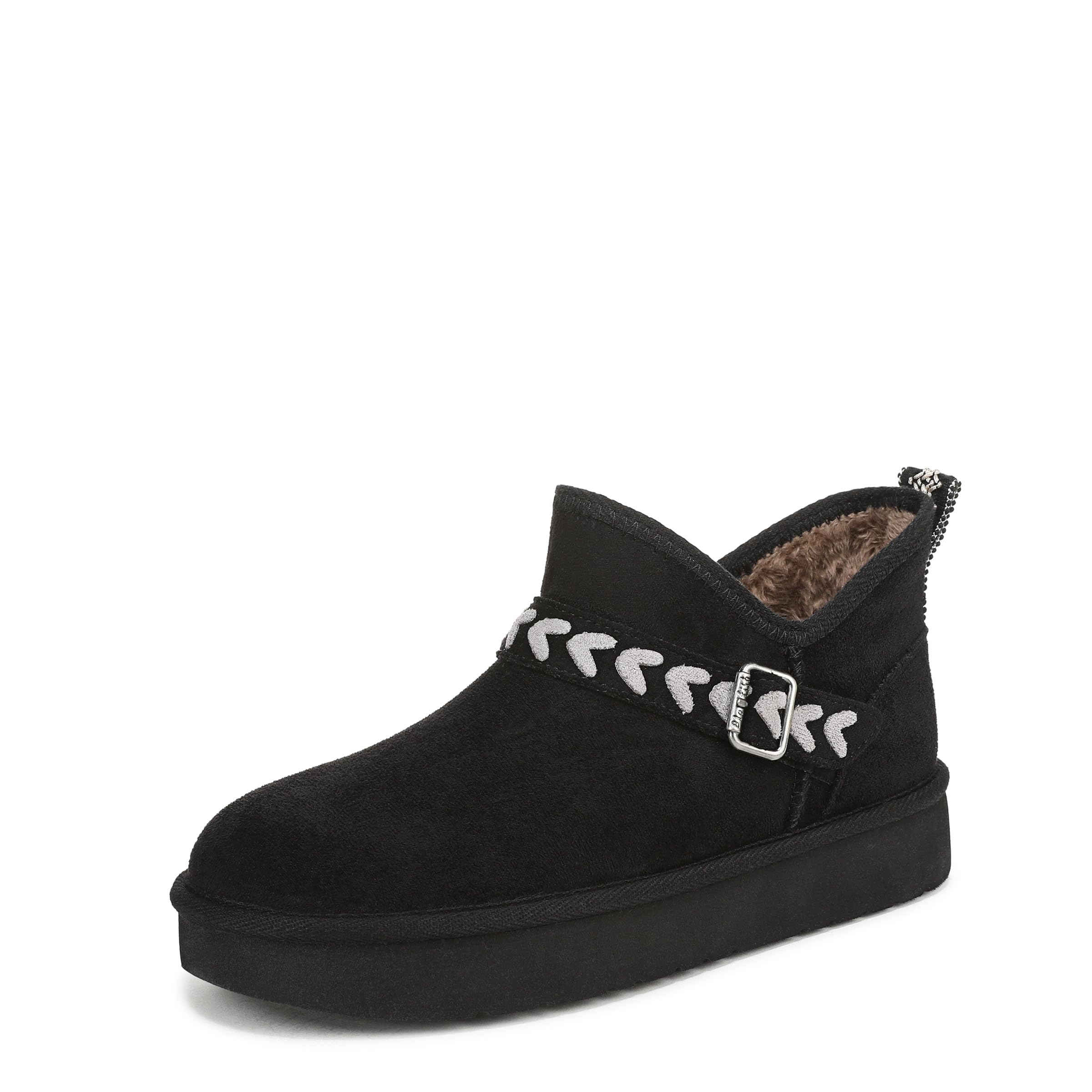 Blowfish Malibu Women's Mokolo Pull-On Ankle Boot, Black Faux Suede, Medium Fit, UK 4.5