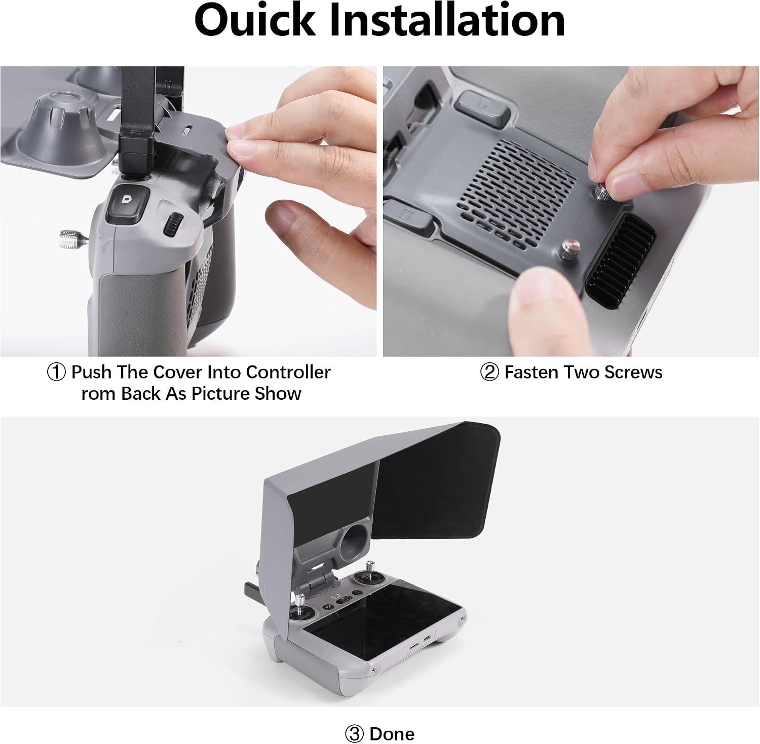 FPVtosky RC 2 Controller Sun Hood Cover for DJI Mini 4 Pro, DJI RC 2 Joysticks Protector for DJI Ari 3 Accessories, Dji Mini 4 Pro Drone Controller Screen Protection, DJI Mini 4 Pro Accessories