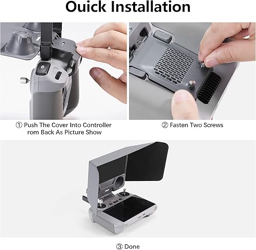 Miniatura 7 de FPVtosky RC 2 Controlador Sun Hood Cover para DJI Mini 4 Pro, DJI RC 2 Joysticks Protector para DJI Ari 3 Accesorios, Dji Mini 4 Pro Drone