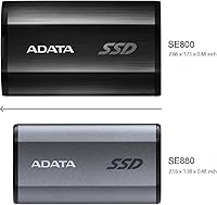 Vista 6 de ADATA SE880 - SSD externo portátil de 500 GB - Transmisión de datos segura y rápida - Almacenamiento seguro de datos - Compacto y ligero