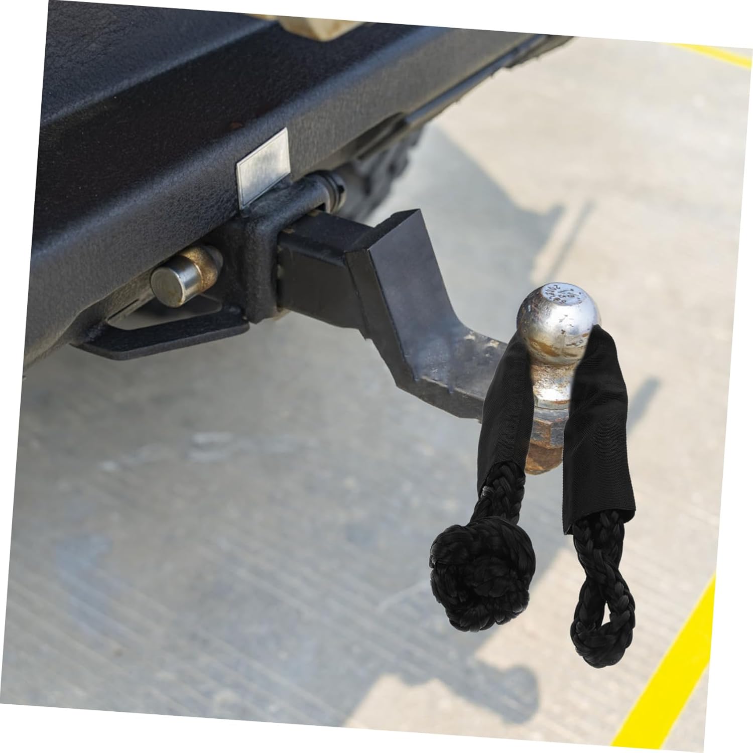 3pcs Car Flexible Shackle Winch Rope Heavy Duty Towing Strap Tool for Off-Road and Road Use Polymer Construction Random