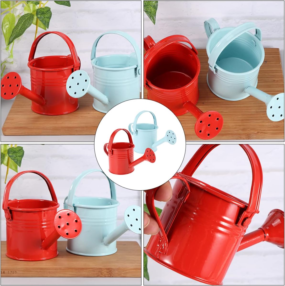 Watering can,Small Flower Watering Metal Watering can Small Kids Watering can Garden Watering Bucket Can for Kids:
