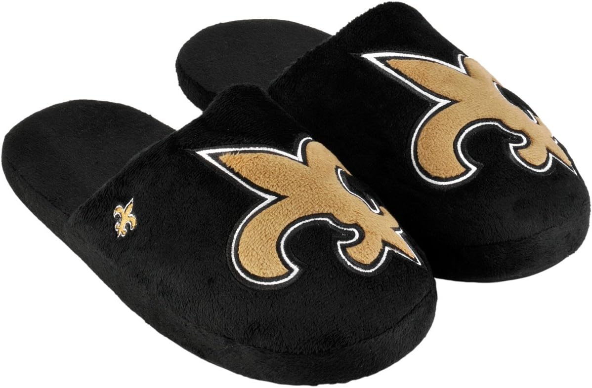 New Orleans Saints Big Logo Rs Slide Slipper Large Sports Fan Slippers Sports