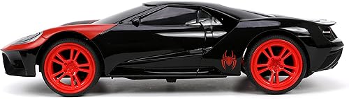 Miniatura 5 de Marvel Spider-Man 1:16 Miles Morales 2017 Ford GT RC Control remoto coche 2.4GHz, juguetes para niños y adultos
