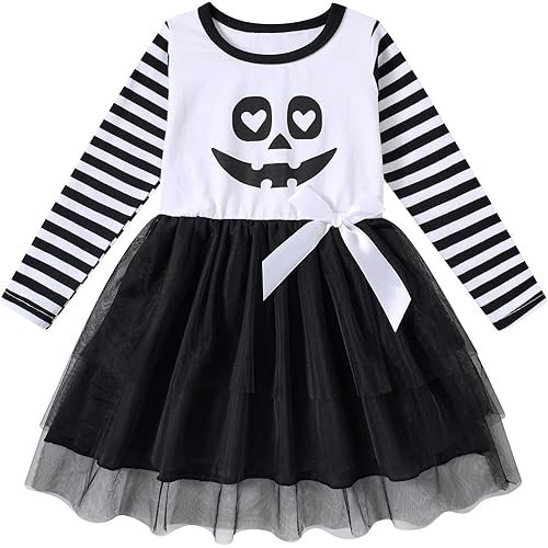 Vieille Toddler Baby Girls Tulle Dress Long Sleeve Princess Party Tutu Skirt Clothes for Christmas 2-6 Years