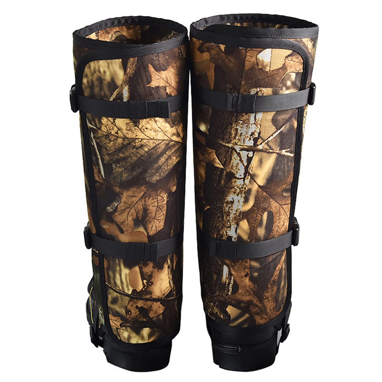 LANGWEI Polainas De Caza De Camuflaje, Polainas Impermeables Gruesas Ajustables para Botas De Nieve, Polainas De Serpiente Antidesgarro para Hombres, Mujeres, Caminar, Escalar, Esquiar