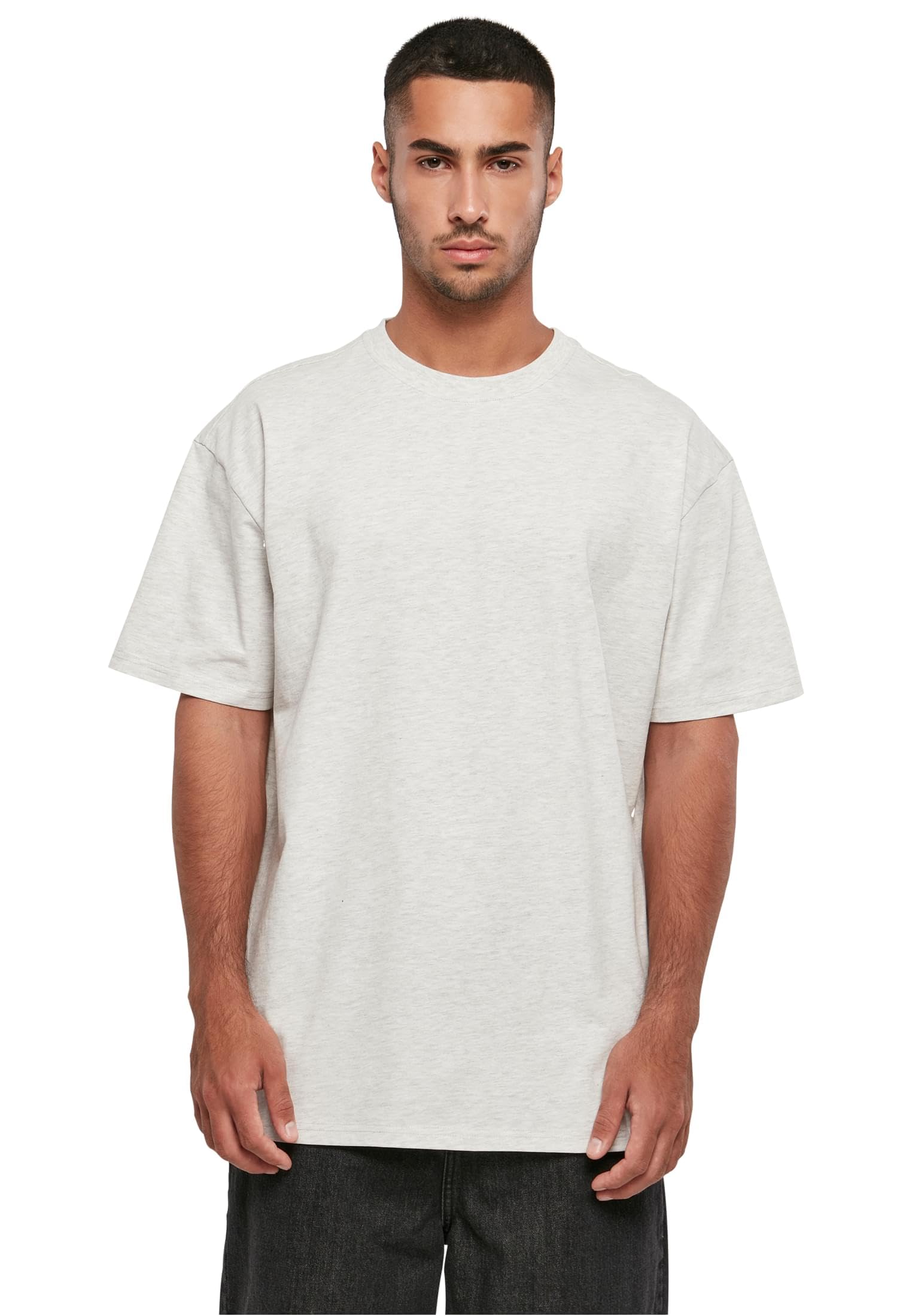 Build your Brand Mens By102-heavy Oversize Tee T-Shirt, Lightgrey, XXL UK