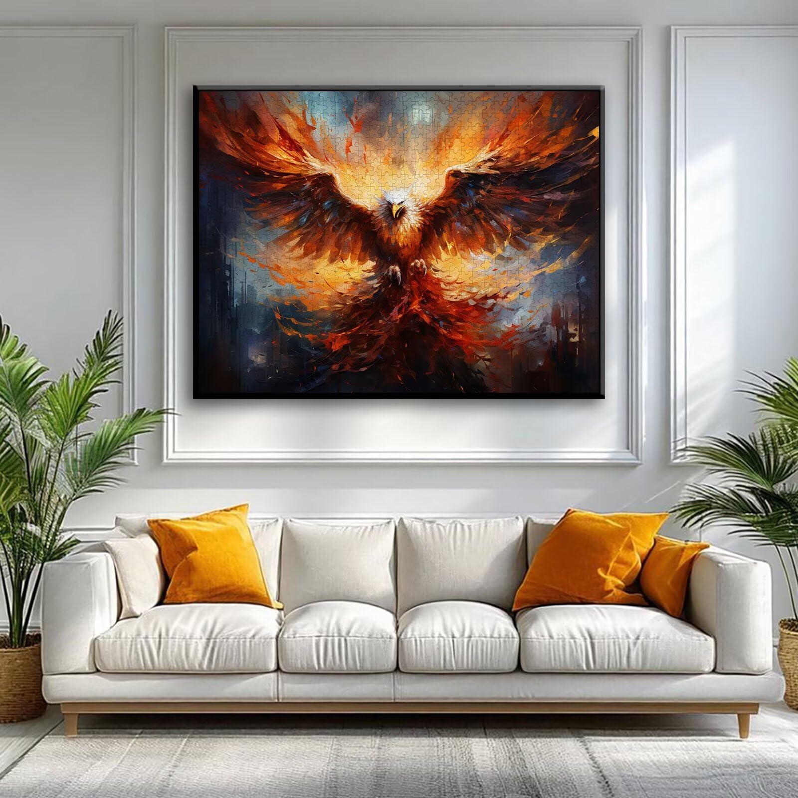 Puzzle Animal Puzzle 4000 sztuk orzeł, niemożliwe łamigłówki, drewniane układanki dla dorosłych układanki, gry logiczne dla całej rodziny z redukcją nacisku, prezenty dla kobiet I-1
