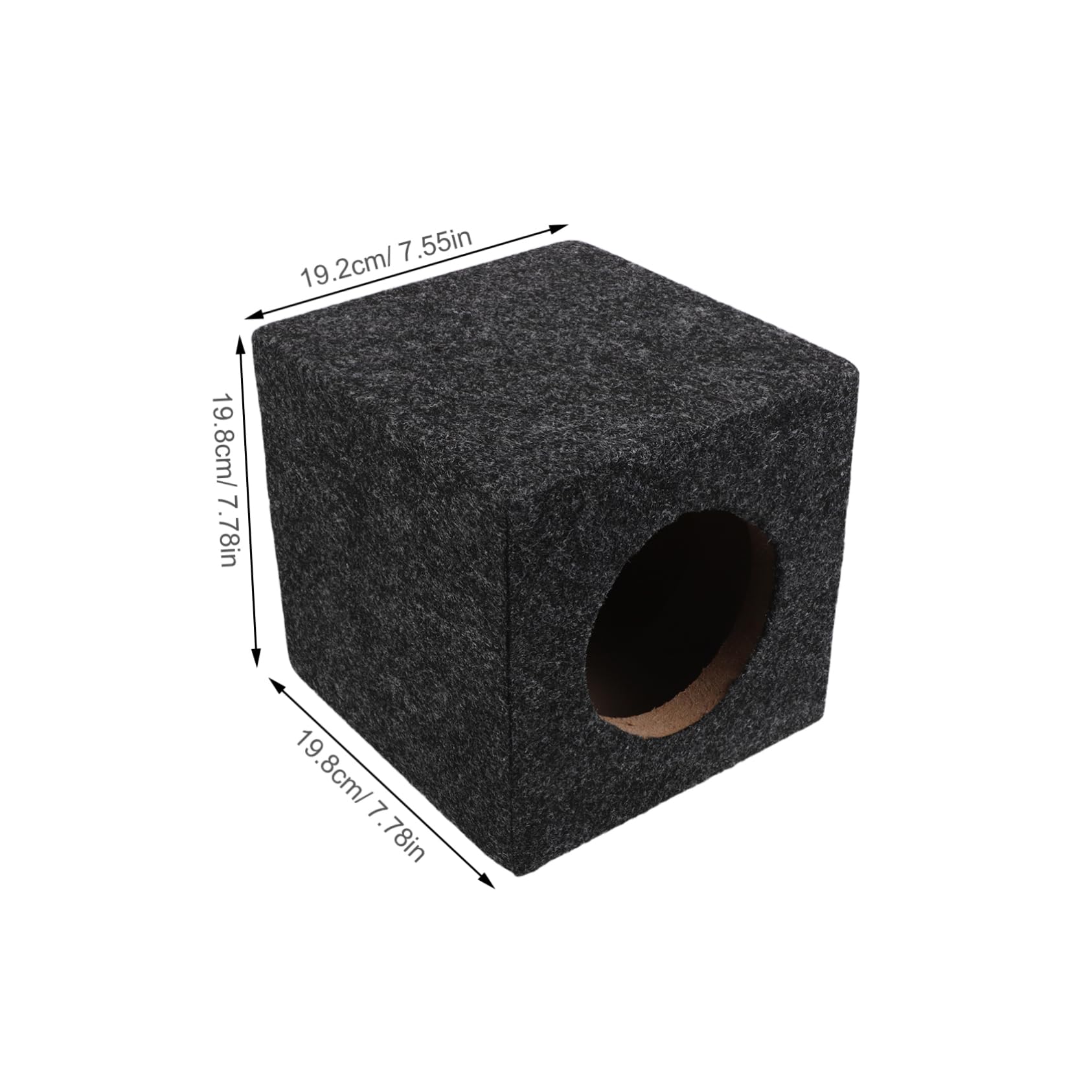 BRIGHTFUFU Square Wooden Subwoofer Enclosure for Car Audio Durable Speaker Box Replacement for Trucks Easy Setup Design Enhances Sound Aesthetics