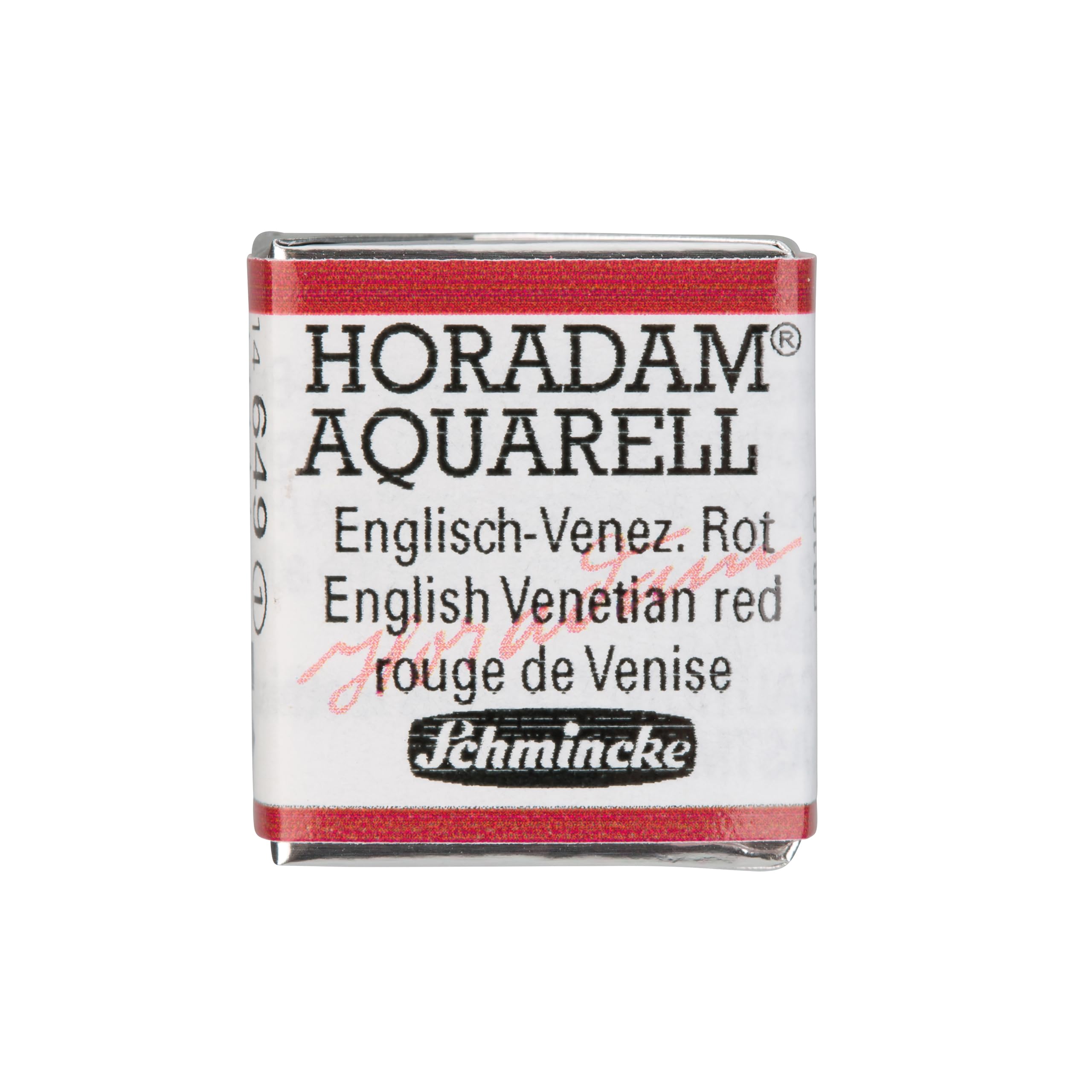 Schmincke - HORADAM® AQUARELL - finest artists' watercolour paints, 649 English Venetian Red, 14 649 044, 1/2 pan — image 1