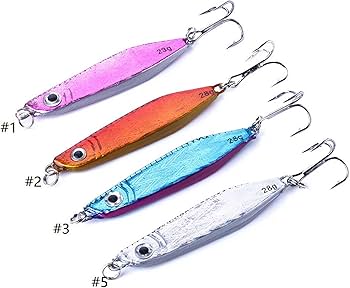 Amazon | 4個 偽餌 釣り餌とルアー 釣り針人工餌 渓流 釣り道 餌フック