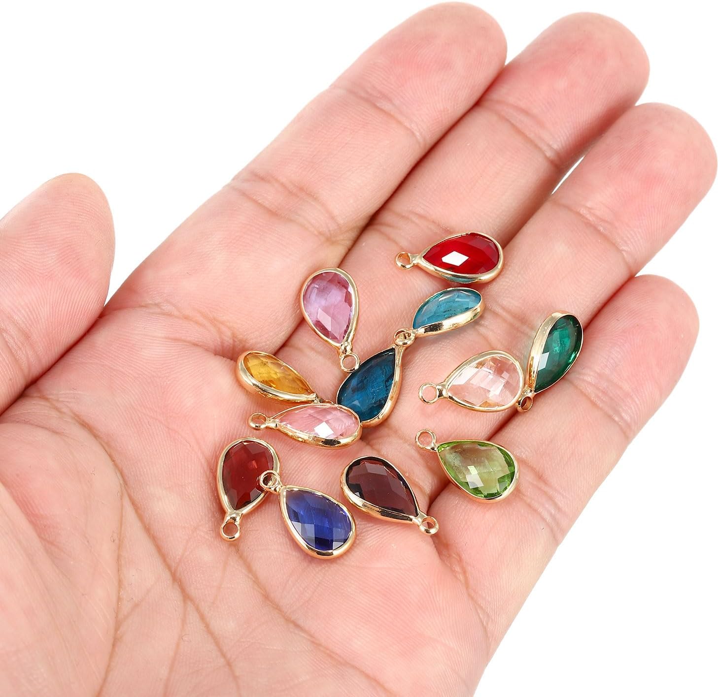 PATIKIL Birthstone Charm Beads Drop Pendant, Crystal Handmade for Personalized Earrings Bracelet Necklace Pendant - Image 4