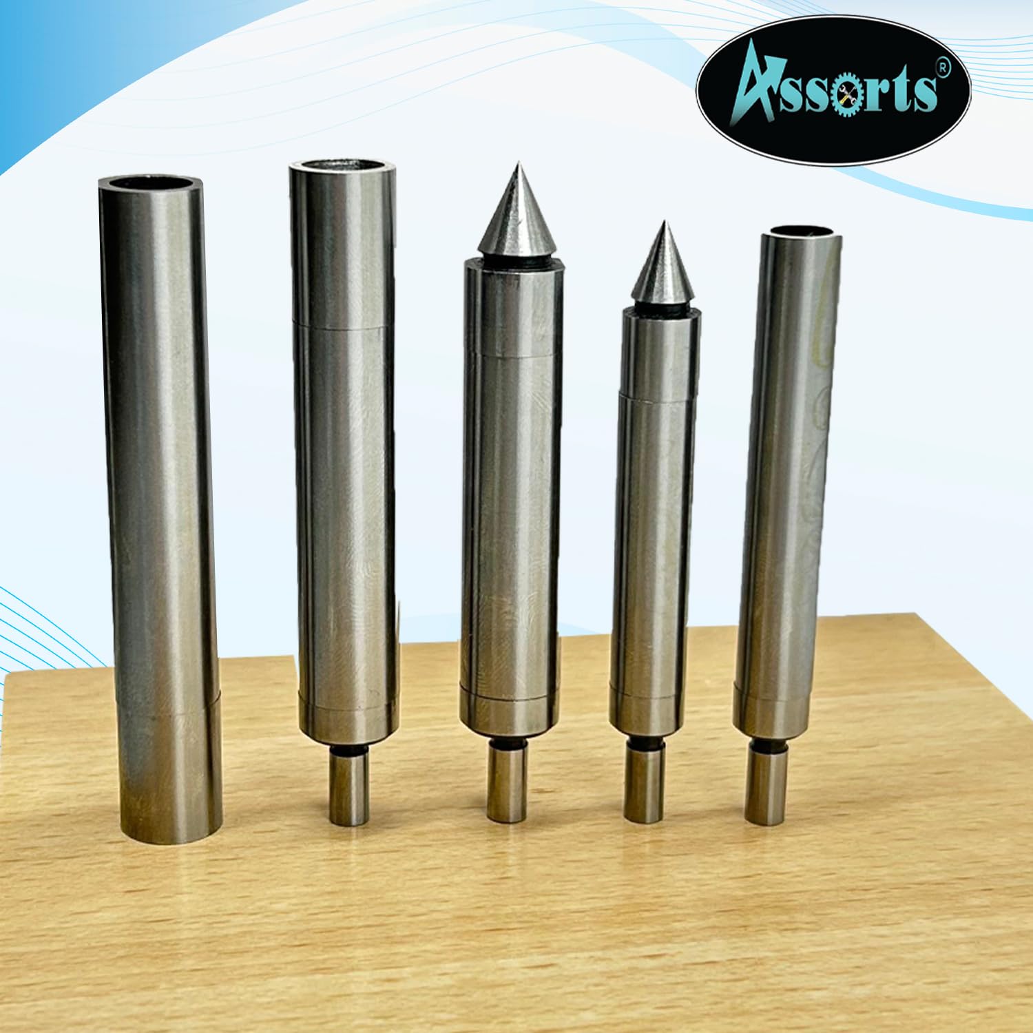Set di 5 cercatori per bordi, in acciaio temprato, standard imperiale