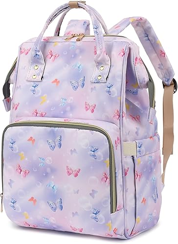 Mochila para computadora portátil para mujer, mochila escolar universitaria de 15.6 pulgadas, mochilas para computadora de trabajo, viajes de