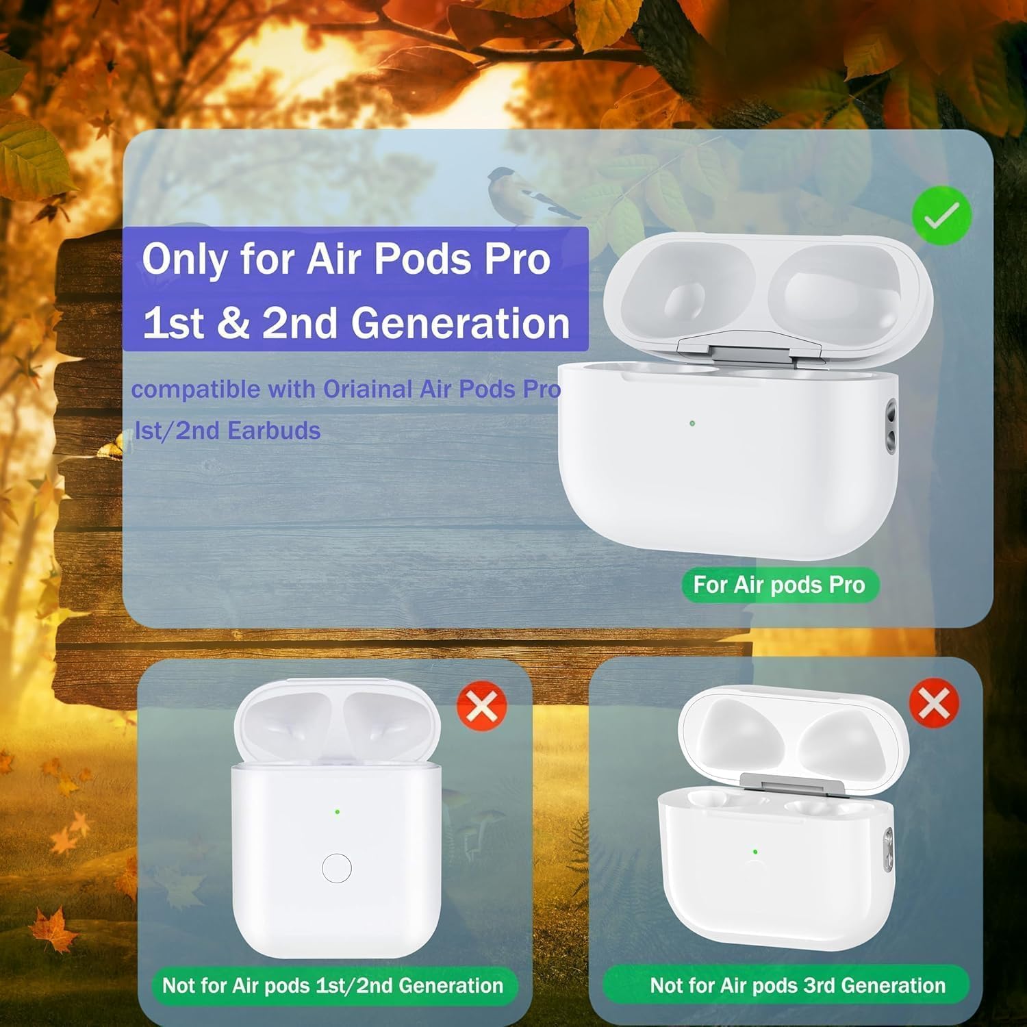 USB-C Charging Case for AirPods Pro and Pro2, Compatible for AirPod Pro and Pro2 Charging Case Replacement, Built-in 450 mAh Battery with Bluetooth Pairing Sync Button(Headphones Not Included) (A6)