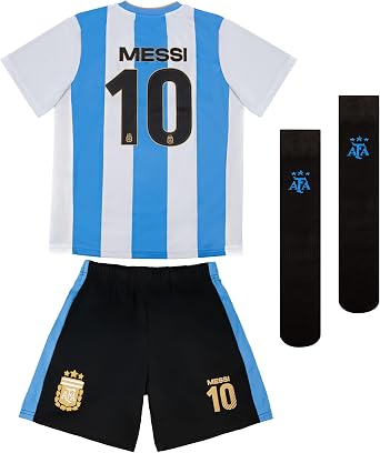 Icon Sports Officially Licensed Argentine Football Association Lionel Messi Track Jacket - Unisex Kids