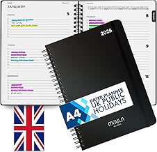 A4 Academic Diary 2026 Week to View – Weekly Planner for Students, Study Schedule Notebook, Daily Organiser, Work Schedule Book, Personal Time Management Planner, up to December 2026