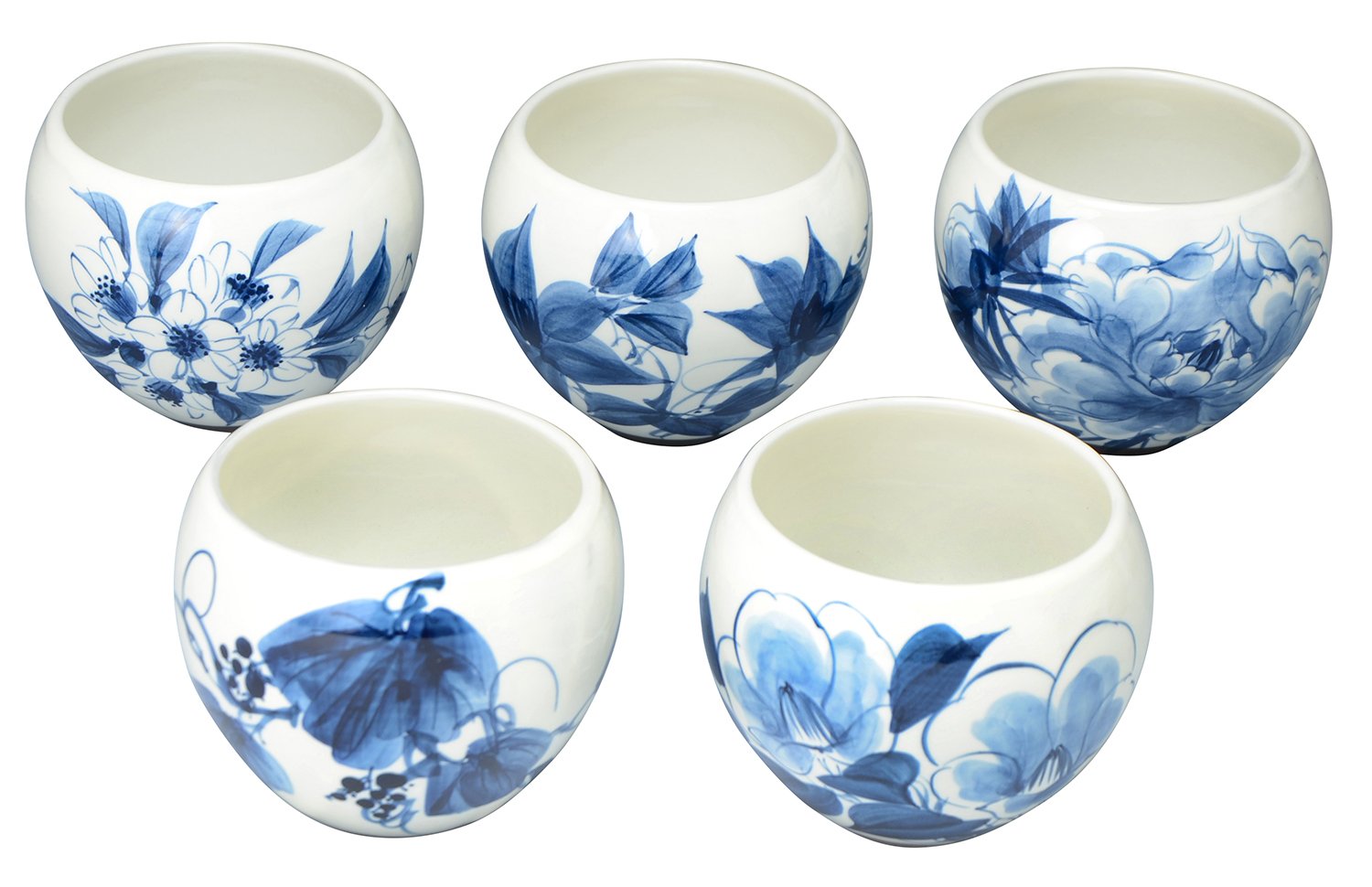 京都 陶あん 向日葵 京焼 清水焼 陶あん】京焼・清水焼 色絵牡丹オクシマ湯呑み｜清水焼 コップ 食器 工芸品