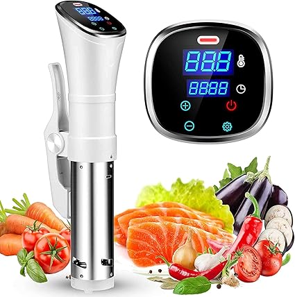 Amazon Co Jp Ulalov 低温調理器 真空調理器 スロークッカー 1200w 温度制御 Ipx7防水 レシピブック付き お料理用 操作簡単 肉 魚 卵 野菜 低温調理器具 日本語説明書付き 日本向けに最新設計 ホワイト ホーム キッチン