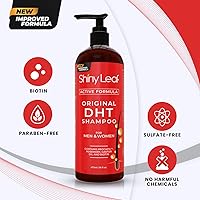 Vista 2 de DHT Blocker Champú anticaída de cabello con biotina, para hombres y mujeres, sin sulfatos, champú natural de bloqueo DHT para el crecimiento