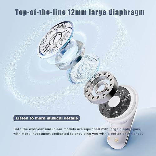 Miniatura 6 de TWS - Auriculares inalámbricos Bluetooth que incluyen auriculares abiertos e intrauditivos, mini auriculares True Touch, llamadas de voz y soporte