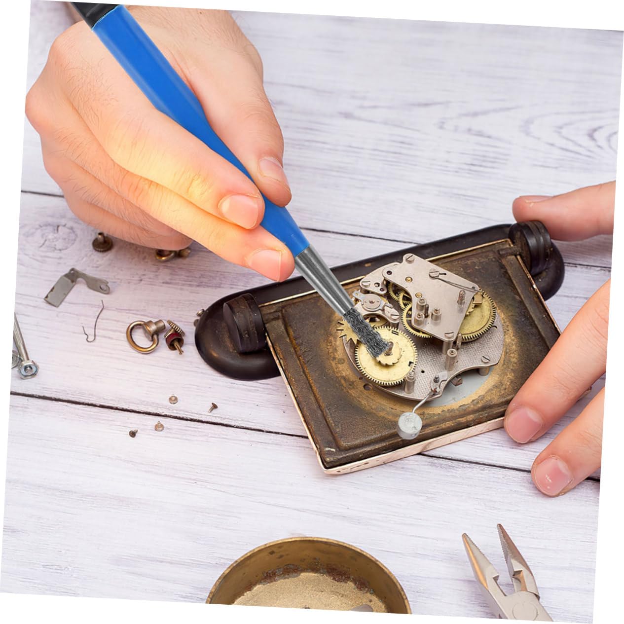 Cepillo Limpieza Multifuncional para Relojes y Joyas 2 Piezas