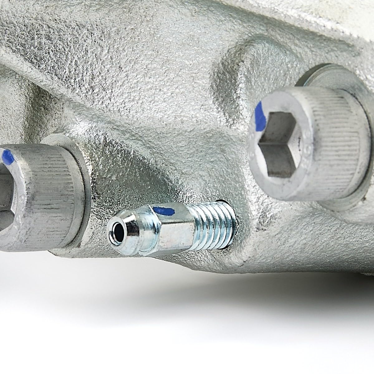 RIDEX 78B1172 Pinza de freno Delantero Izquierda Delantero con perno guía adicional con bastidor de soporte Compatible con MERCEDES-BENZ W124 Sedán W124