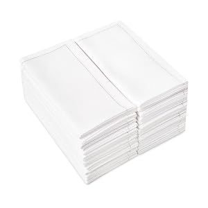 FIVE STAR NAPKINS White Hand Towel - 100 Cotton Disposable Hand Towels for Bathroom - Paper Guest Napkins
