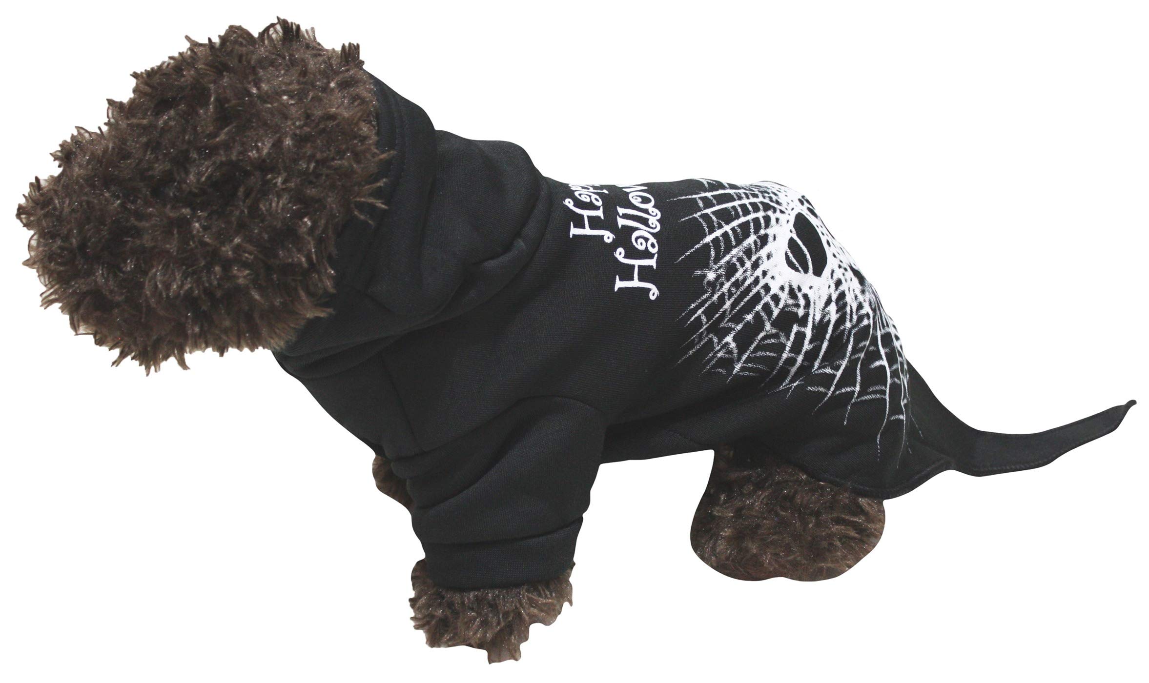 Costume d'Halloween pour animal domestique XXL motif crâne