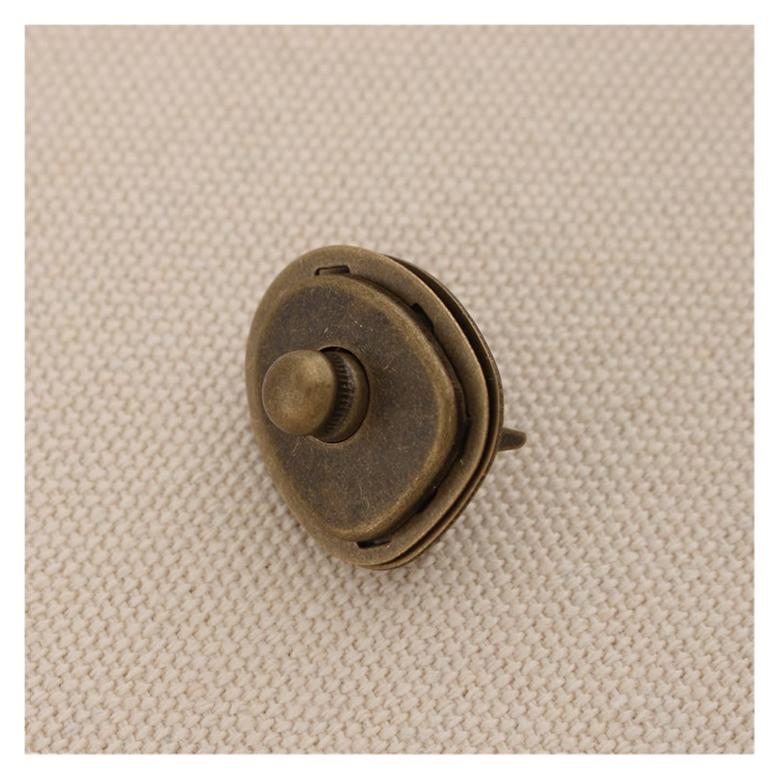 KIHENE 10 set bottoni automatici in metallo bottoni automatici in oro argento for cucire abiti artigianali in pelle jeans accessori fatti a mano fai da te bottone a pressione (Color : Antique Brass)